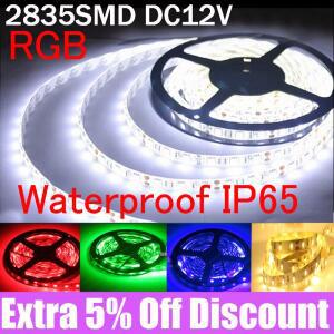 LED 스트립 조명 12V 방수 60Leds/M 유연한 홈 장식 바 교체용 SMD 3528 5050 5630 테이프