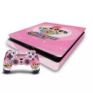 헤드 케이스 디자인 소니 플레이스테이션 4 PS4 슬림 콘솔 및 듀얼쇼크 컨트롤러와 호환되는 파워퍼프 걸스