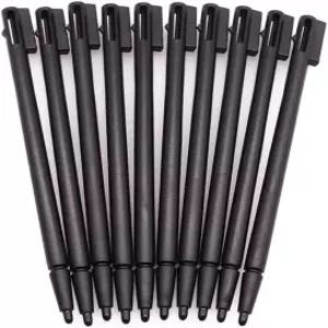 Nintend DS NDS 게임 콘솔용 터치스크린 스타일러스 펜 교체용 10pcs 플라스틱 블랙