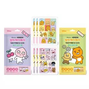 카카오프렌즈 썸머패치 30매입 x 10개 / 유아 어린이 썸머케어패치 춘식이 라이언 어피치