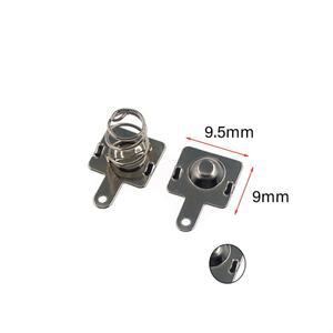 10pair/9.5x9mm 교체용 금속 배터리 AA 케이스용 스프링 접촉 플레이트 실버