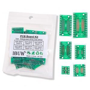 30개 PCB 보드 키트 SOP24 SOP8 SMD DIP 어댑터 변환 플레이트 8 14 16 20 24 28