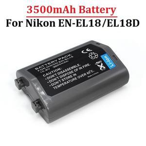 니콘 EL18 Z5 Z6 Z9 D4 D5 i D500 용 호환 EN-EL18 3500mAh 배터리 1개