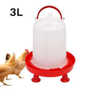 닭모이통 3L 자동 치킨 물통 용량 가금류 수탉 먹이 급수 농장 암탉 동물