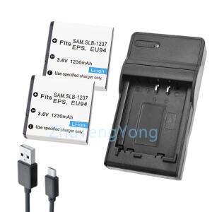 호환 SLB-1237 Digimax L85 L55 Epson EU-94 충전식 배터리
