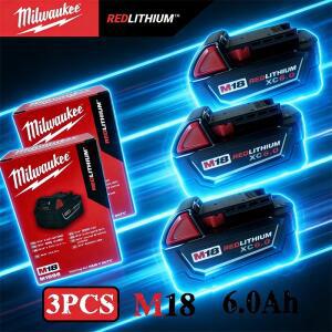2026  M18 밀워키 배터리18V 6000mAh 전동 공구용 충전식 리튬 배터리