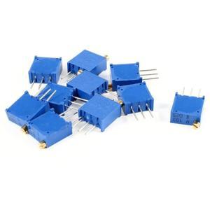 100Pcs 10Value 3296W 100Ω - 500K 멀티턴 트리머 전위차계 키트 고정밀 가변 저항기