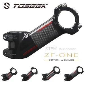 Toseek-318mm 탄소 섬유 Mtb 스템 25/35 도 자전거 초경량 테이블 70/80/90/100mm 파워 액세서리