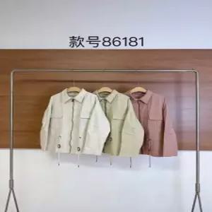 여친 캐주얼 봄 솔리드 코트 항공 트렌디 트렌치 칼라 야구 아이템 집업 지퍼 점퍼 HT1