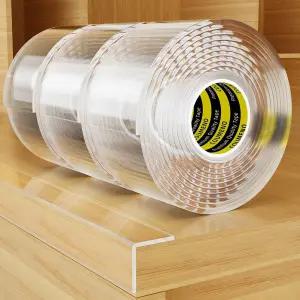 쿠메노 가구 스트립용 투명 소프트 코너 프로텍터 롤 3개 2인치 W x 3.3FT L 샤프 에지 및 테이블 범퍼