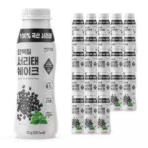 비단식당 한끼식사 식사대용 간편 단백질 서리태쉐이크 50g 24개