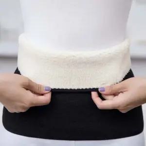 방한 복대블랙 스판 양털기모