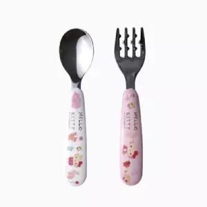 [텐바이텐]산리오 헬로키티 스테인레스 어린이 유아 스푼 포크 세트 13cm