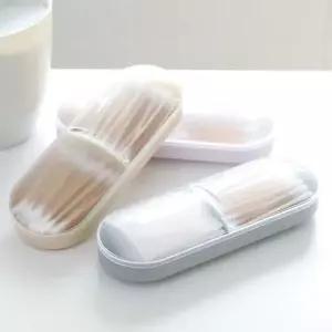 [콩심팥심]키밍 화장실 면봉 보관함 화장솜 수납 케이스