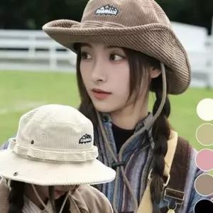 데일리 코듀로이 사파리 햇 버킷 코듀로이 벙거지 캠핑 모자