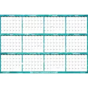 스위프트 글림프스 2026 월 캘린더 24인치 x 36인치 디자이너 시리즈 대형 지우기 연간 플래너 쿨 워터