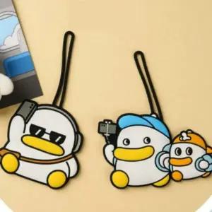 [하프클럽/]오리 캐릭터 여행용 러기지 태그 여행가방 식별표