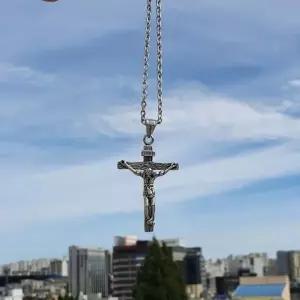 [하프클럽/]예수님 십자가 펜던트 목걸이 크로스 목걸이 남녀공용 체인 목