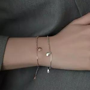 [하프클럽/]925실버 심플 데일리 팔찌 여성 은팔찌 선물용 손목꾸미기