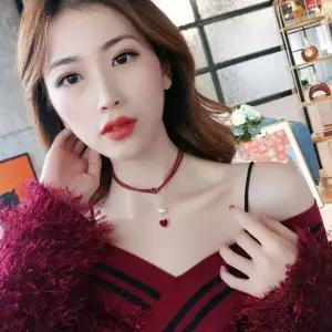 [하프클럽/]미니 초커 네크리스 여성용 짧은 목걸이 스타일링 아이템
