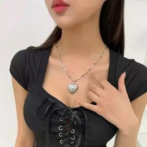 [하프클럽/]하트 펜던트 목걸이 여성 복고풍 주얼리 액세서리 Y2K