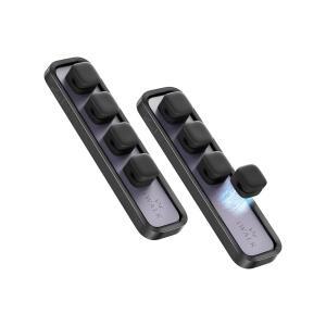 iWALK 마그네틱 데스크탑 코드 정리함 2팩 클립 4개 포함 USB C 라이트닝 호환
