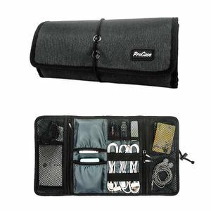 ProCase 여행용 전자 정리 파우치 USB 케이블 SD카드 하드드라이브 휴대용 케이스