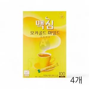 WL 맥심 커피믹스 모카골드 1.2Kg  12gX100개  X 4개 믹스커피 인스턴트 스틱커피 WFLQQTW