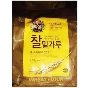 WL 백설 찰밀가루 2.5kg X 6개 WFLQPMT