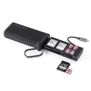 PGYTECH Create 고속 2-in-1 SD 카드 리더 어댑터 USB 3.1 Type-C UHS- 4.0 /Micro 및 카메라용 홀더(블랙, SD용)