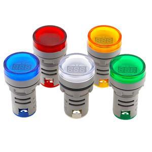 22mm AD16-22DSV 원형 디지털 전압계 AC 60-500V 미니 측정기 LED 디스플레이 표시 등 파일럿 램프