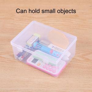 1PC 투명 PP 듀얼 고정 디스플레이 상자 보석 컨테이너 아트 DIY 부품 도구 보관