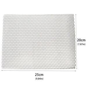 1pcs 25x20cm 알루미늄 메쉬 시트 모델링 자동차 모드, DIY 프로젝트 및 공예품을위한 튼튼한 금속 그릴