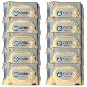 깨끗한나라 닥터비데 화장실용 물티슈 캡형 46매 10팩