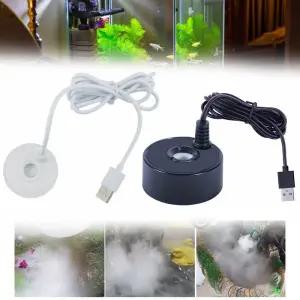 5V USB 분수 안개 제조기 작은 Rockery 물 물고기 탱크 조경 Fogger 연못 싱크