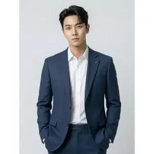 BY파크랜드 [오스틴리드]그린 모100 스트레치 수트 셋업-A1CX2210853B_A1XI2210826B