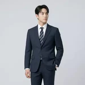 BY파크랜드 [오스틴리드]네이비 모혼방 스트레치 수트 셋업-A1SA2210849A_A1PS2210825A