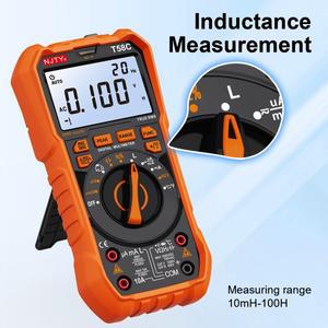 NJTY LED 스마트 백라이트 대형 스크린 인덕턴스 디지털 멀티미터  자동 범위 9999 카운트  전압 전류 커패