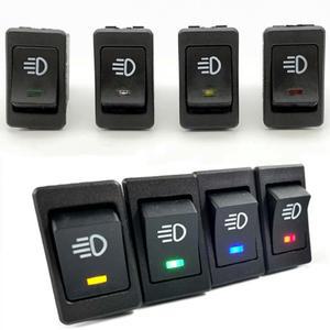 1피스  자동차 안개등  로커 스위치  ON-OFF  4Pin  2 조명 전원이 있는 전기 장비  35A Lndicator Light 1