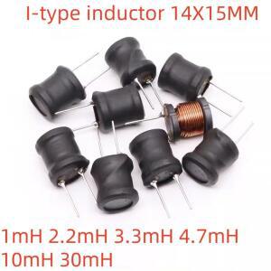 1/10피스 I-inductor14X15 1mH 2.2mH 3.3mH 4.7mH 인라인 인덕터 코일