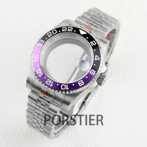 다이버 NH35 남성용 시계 케이스 40mm 자동식 무브먼트 다이얼 GMT 서브 희년 팔찌 사파이어