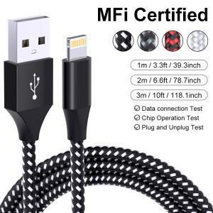 iphone 호환 충전 케이블용 LAIHONEN 14 13 12 mini Pro Max SE 11 6 Plus 5S ipad 호환 10피트 번개