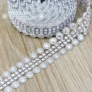 (5 야드/롤) 30mm 롤 테이프 Tulle 크리스탈 메쉬 랩 리본 케이크 웨딩 장식 반짝이 매력적인 블링 다이아