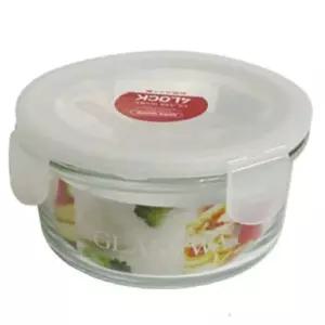 아스벨 반찬통 내열유리 400ml 밀폐 보관용기 김치 밀폐통 보관통 밀폐용기