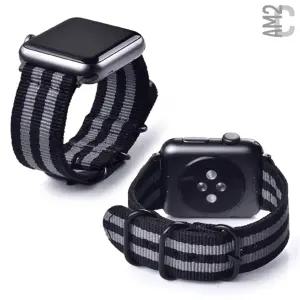 애플워치SE 40mm 44mm 우븐 줄루 Zulu 스포츠 루프 스마트워치 스트랩 밴드 줄