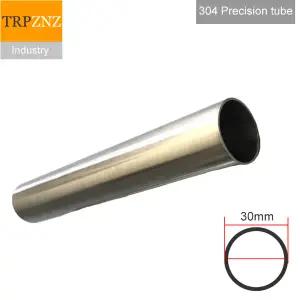 호환  304 스테인리스강 정밀 튜브 내부 및 외부 광택 외경 30mm 벽 두께 1mm 2mm 공차 0.05mm