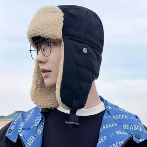 남녀 겨울 안감뽀글이 퀼팅 내피 군밤장수 귀달이모자