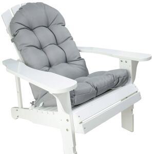 ENIPATE ADIRONDACK 의자용 내후성 쿠션 하이 터프트 시트 패드 흔들 실외 파티오 의자 라운지 실내