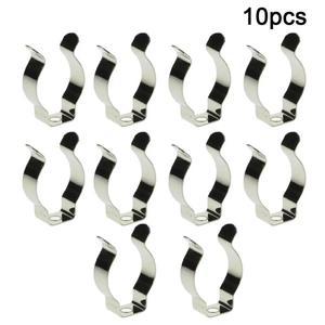 10pc 도구 스프링 테리 클립 스테인레스 스틸 헤비 듀티 클램프 파이프 하드웨어 액세서리 차고 파티오 용