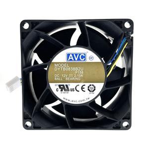 새로운 80mm 고속 CFM AirFlow DC 12V 듀얼 볼 베어링 PWM 냉각 팬 컴퓨터 PC,80X80X38mm 10000RPM 케이스